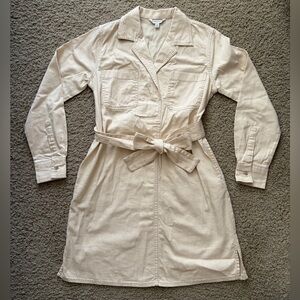 Banana Republic - Light Beige Tan Collared Dress - Size XS